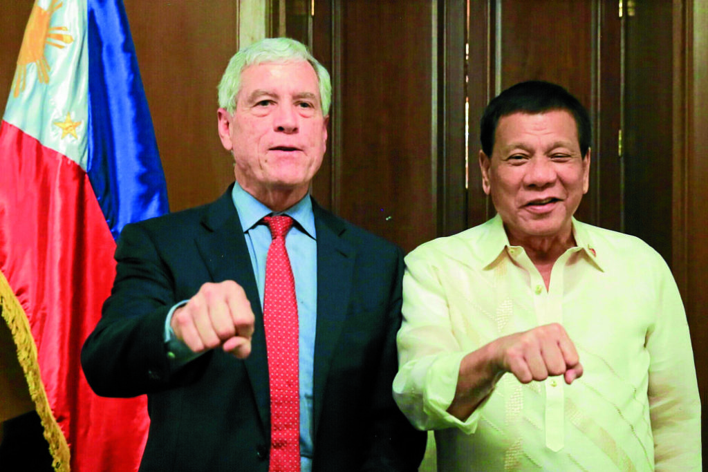 President Duterte Director General Nicolas Peter Warner Duterte pose