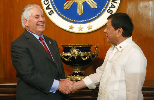 Rex Tillerson and Rodrigo Duterte