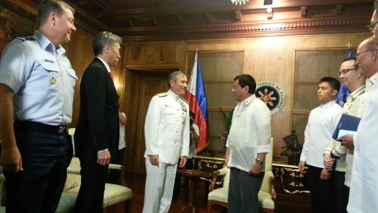 President Duterte US Pacific Command chief Admiral Harry Harris Jr
