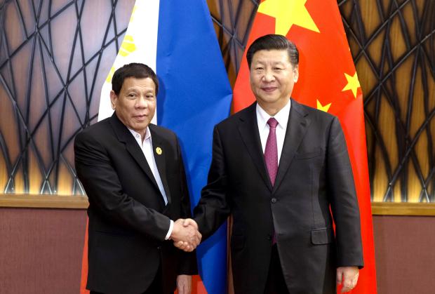 Rodrigo Duterte and Xi Jinping - APEC Vietnam - 11 Nov 2017
