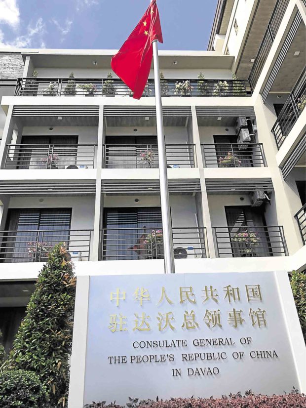 China’s consulate general office in Davao City.