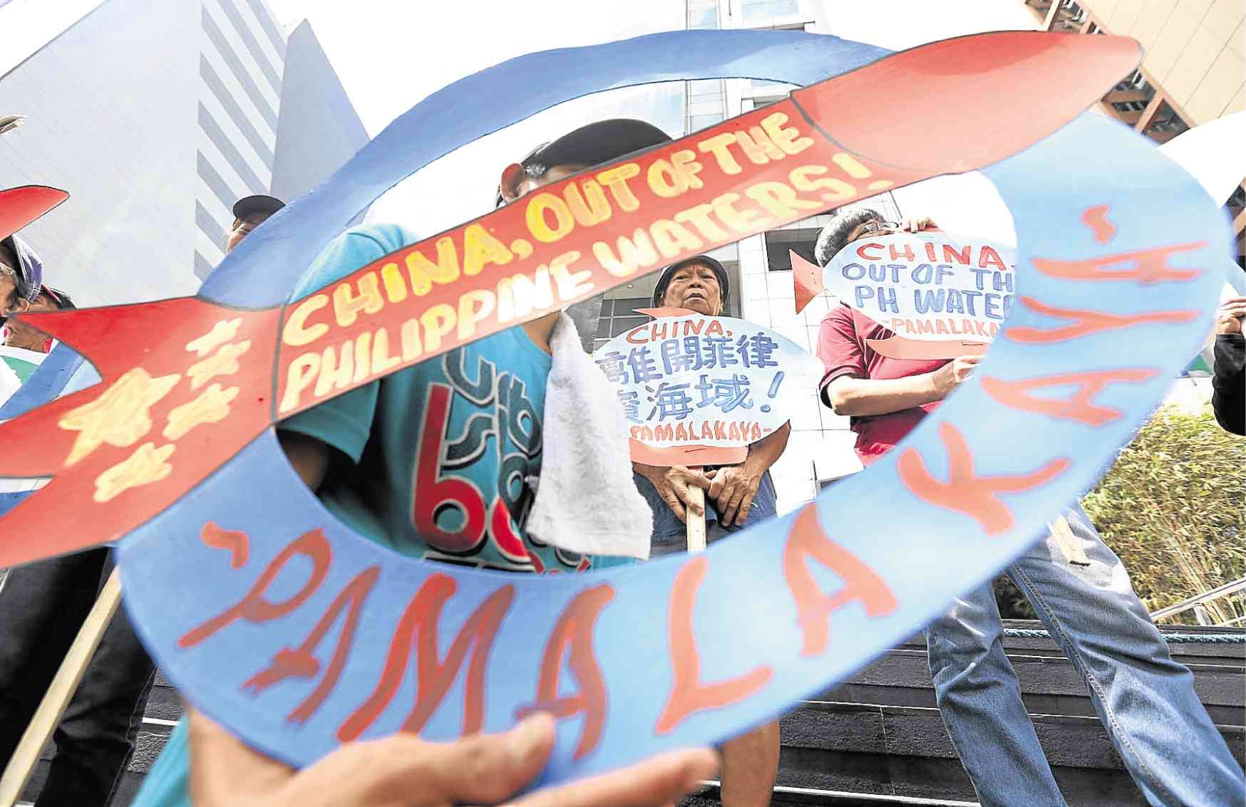 Militant fisherfolk group Pambansang Lakas ng Kilusang Mamamalakaya ng Pilipinas (Pamalakaya) on Tuesday urged the government to protest the China Coast Guard (CCG) Law after the latest harassment incident in the West Philippine Sea.