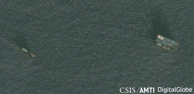 Satellite photos show Chinese vessels near Kota, Panata Islands