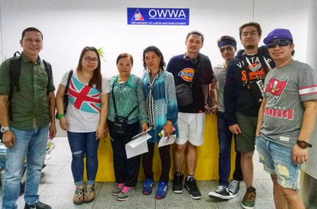 Eight Filipinos repatriated from Libya arrive in Manila
