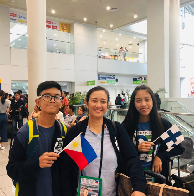 Filipino student brings environmental message to WCEF forum in Finland