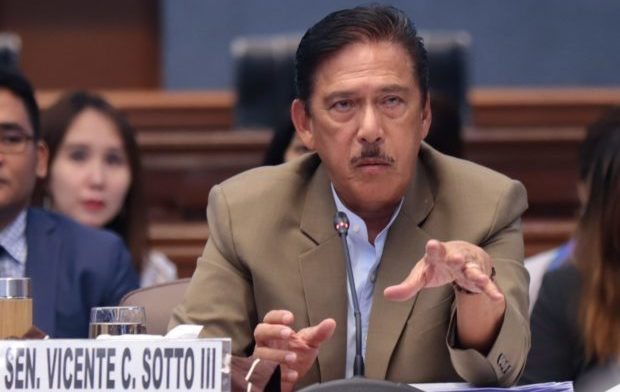 Sen. Tito Sotto expressed hopes that the President will certify as urgent the passage of a bill creating a PH maritime zones map.