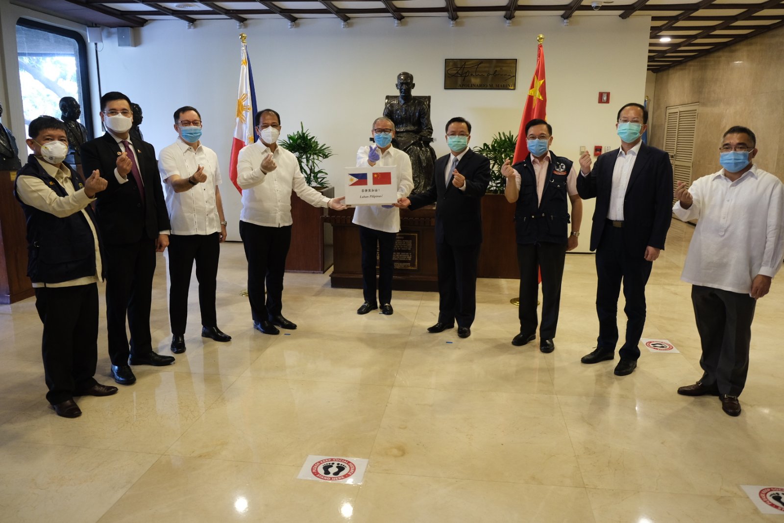 The Philippine government receives a new batch of 150,000 COVID-19 testing kits from the People’s Republic of China on Sunday, May 10. DFA
