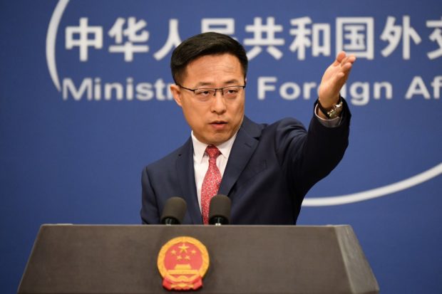China foreign ministry spokesman Zhao Lijian 