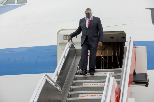 US Secretary of Defense Lloyd Austin arrives in the Philippines Thursday, July 29. Photo from the US Embassy in Manila