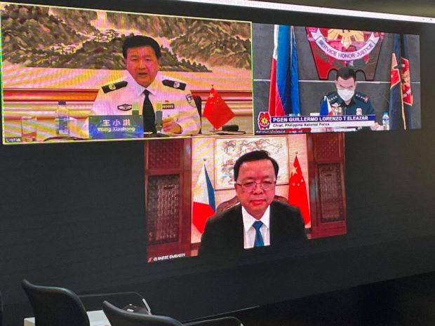 Delegations from the PNP and the Ministry of Public Security of the People’s Republic of China attended a virtual bilateral meeting.