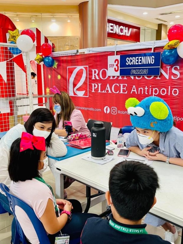 Robinsons Malls pediatric vaccination