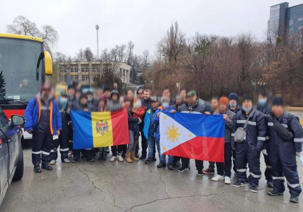 Twenty-five more Filipinos evacuate to Moldova amid tensions between Russia and Ukraine. Image from Usec. Sarah Lou Arriola's Twitter
