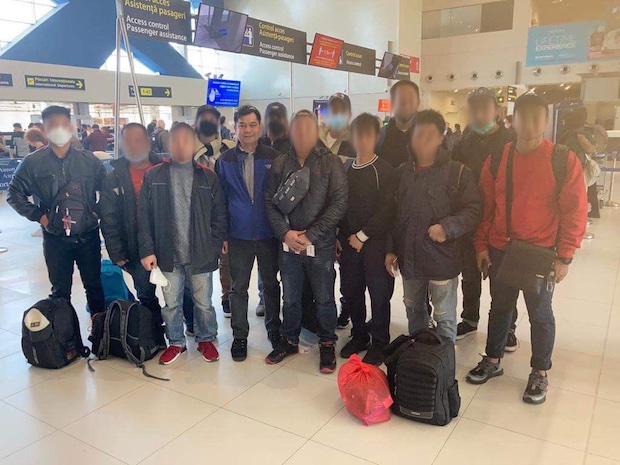 Filipino seafarers from Ukraine. STORY: 12 more Filipino seafarers arrive from Ukraine 