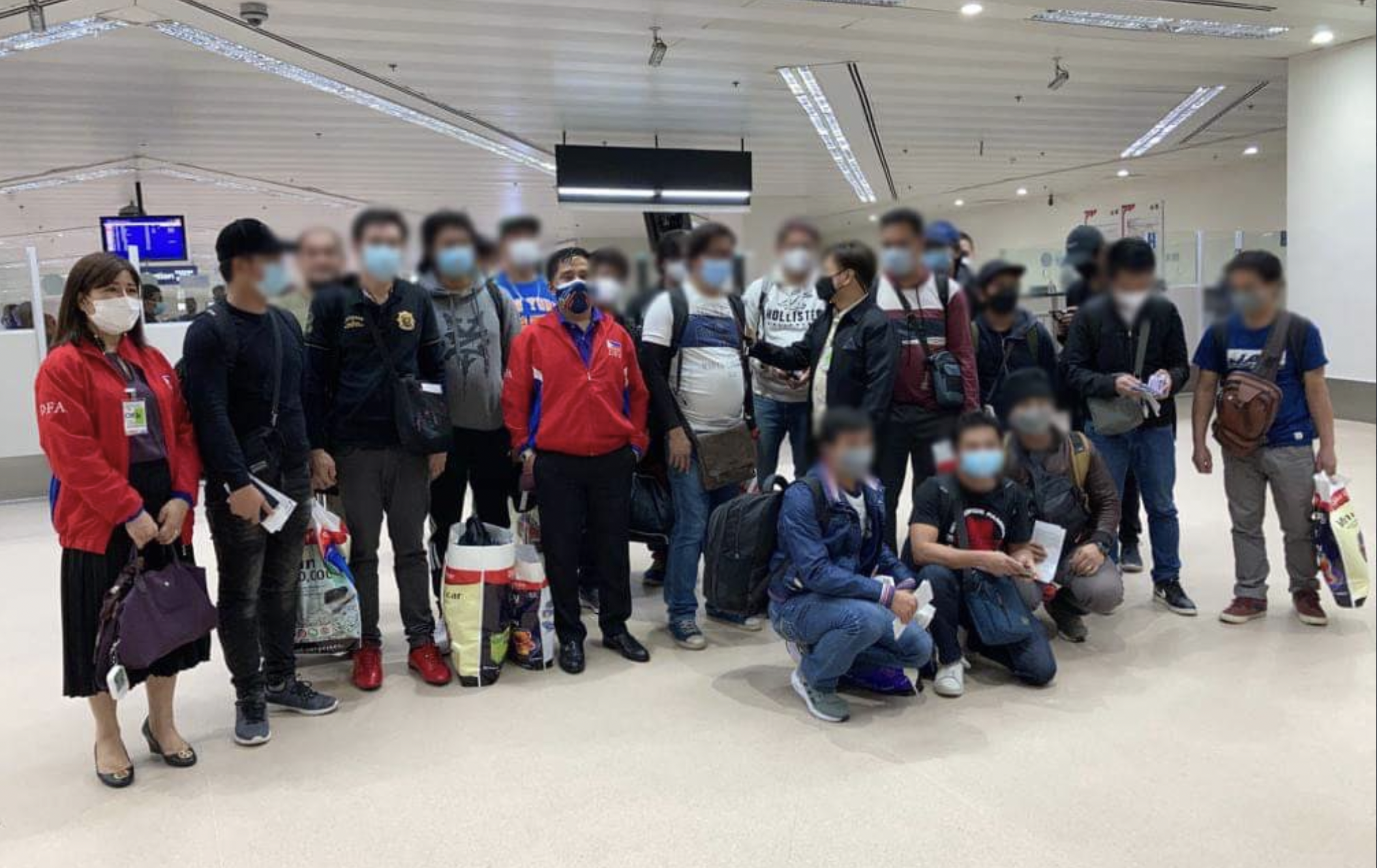 Twenty-one Filipino seafarers who were stranded in Ukraine in view of the ongoing crisis there returned to the Philippines on Tuesday, a Department of Foreign Affairs (DFA) official said.