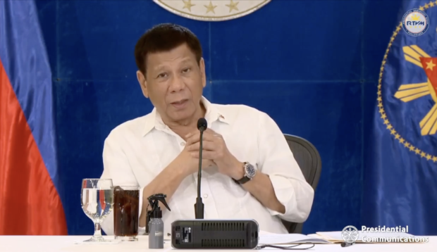 President Rodrigo Duterte in his Talk to the People address