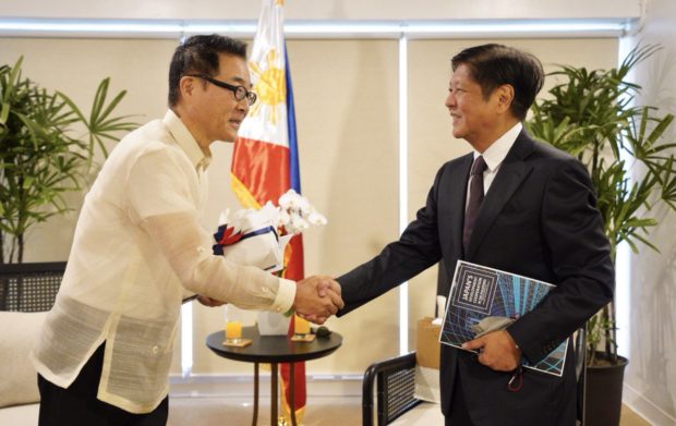 Japanese Ambassador to PH Koshikawa Kazuhiko pays courtesy call on presumptive president Ferdinand Marcos Jr. in Mandaluyong City. During the visit, Marcos says he intends to further strengthen ties and expand areas of cooperation between the two countries. 📸: BBM Media