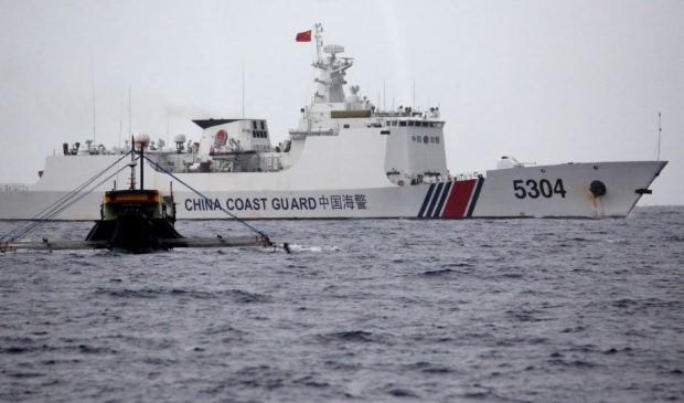 Chinese Coast Guard ship. STORY: Marcos eyes ‘ping-pong’ diplomacy with China