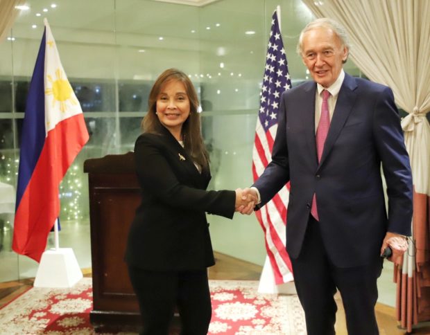 Senator Loren Legarda represented the Philippine Senate during a reception with the US congressional delegation. Courtesy of Office of Sen. Legarda