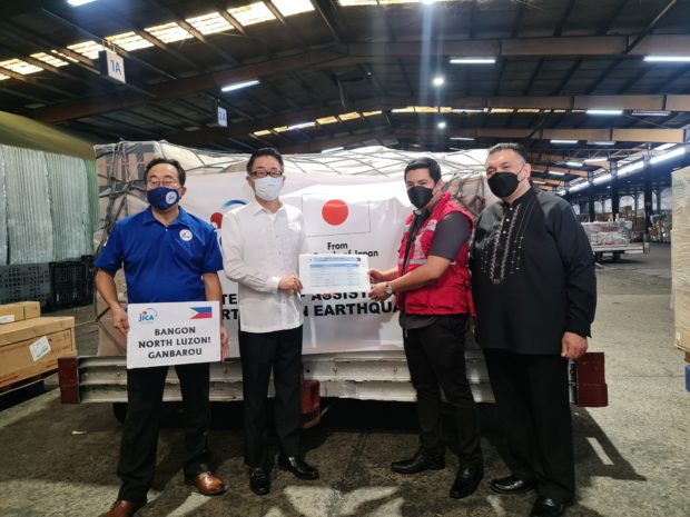 Philippines receives Japan’s donation for the victims of the Abra earthquake on August 2. 