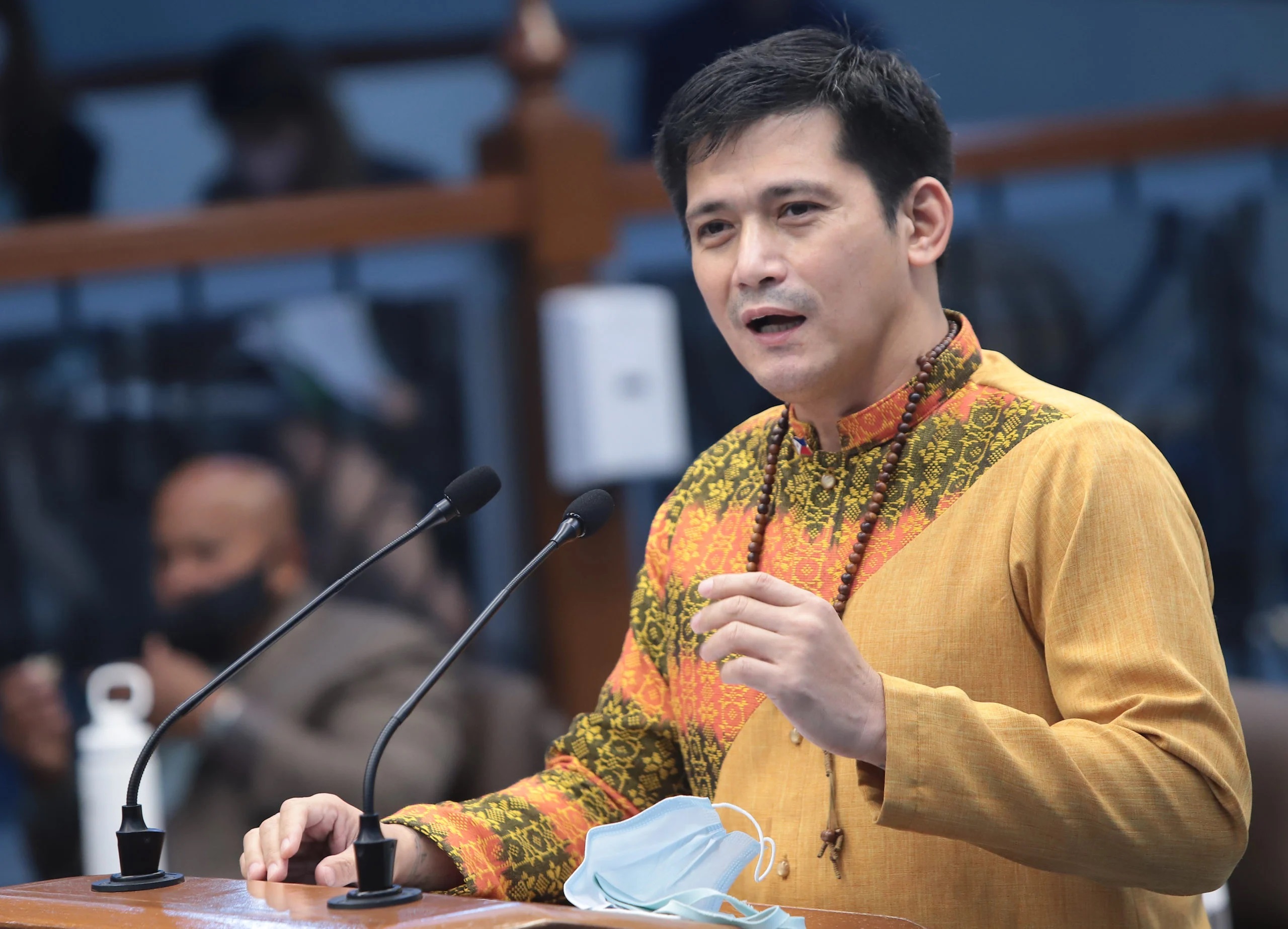 Senator Robin Padilla gets emotional on Wednesday while stressing that abusing OFWs is not part of Islam teachings.