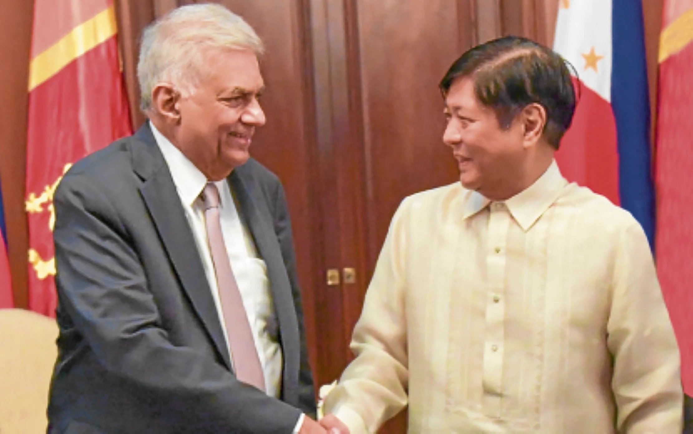 President Marcos welcomes Sri Lankan President Ranil Wickremesinghe