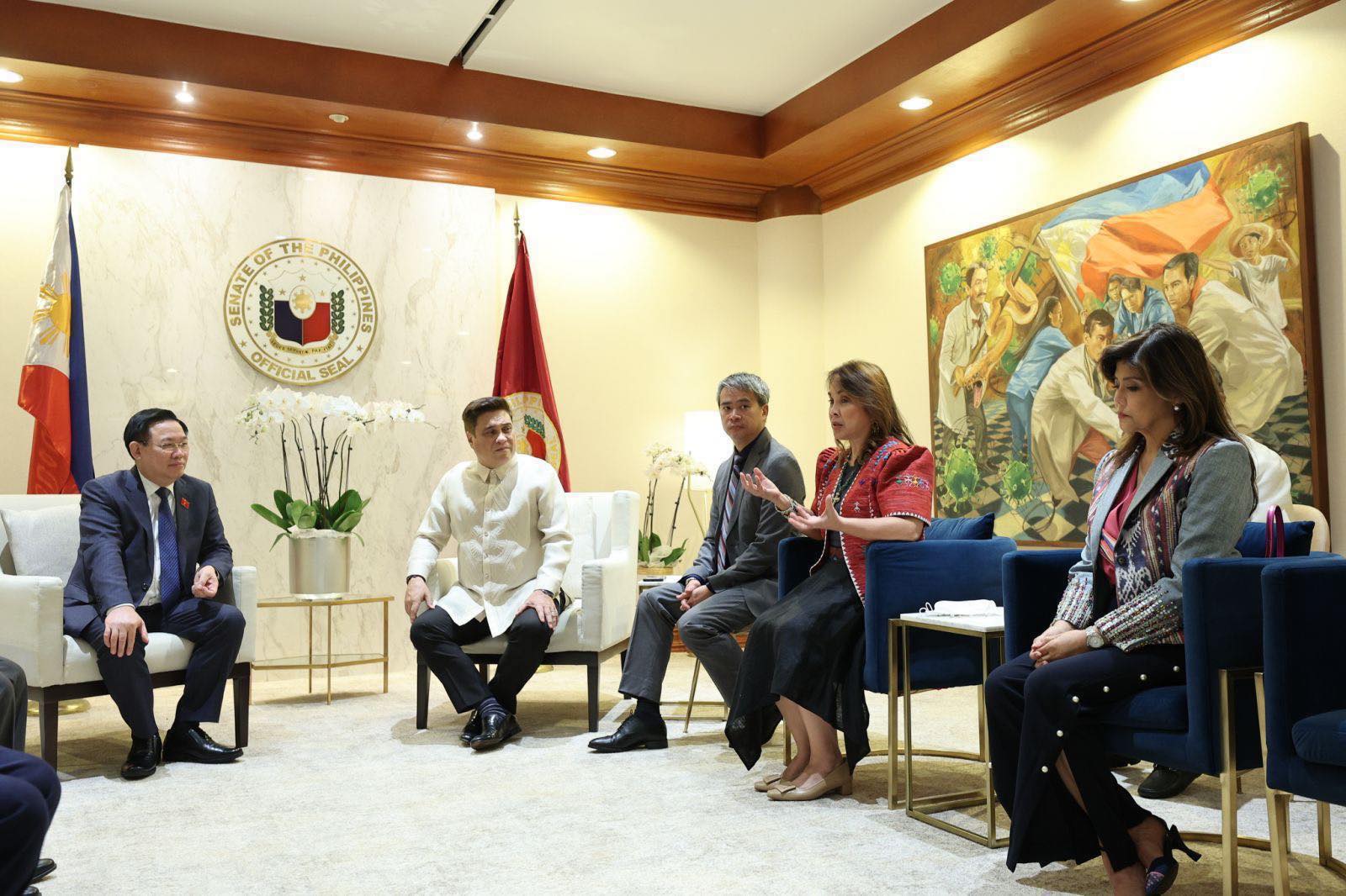 Senate President Pro Tempore Loren Legarda pushes for a trade mission between Vietnam and the Philippines.
