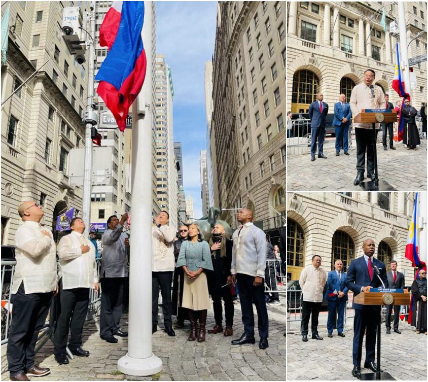 Philippine flag raised in New York City for the first time