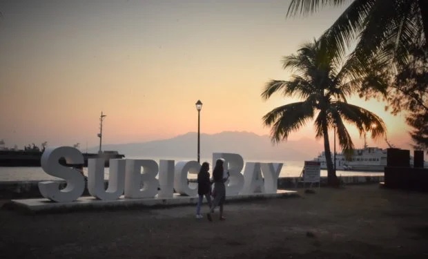 Subic Bay seaside sign. STORY: US-PH dialogue tags Subic Bay as ‘priority’ infrastructure site