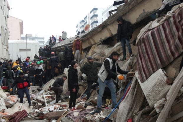 Rescuers search for survivors in rubble after quake in Turkey. STORY: MMDA to send 12-member team to earthquake-stricken Turkey