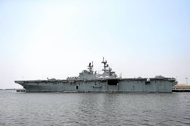 USS America in the Philippines. STORY: Top PH, US officials set meet in Washington