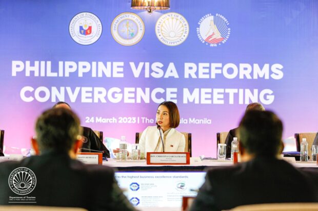 Tourism Secretary Christina Garcia Frasco visa reforms