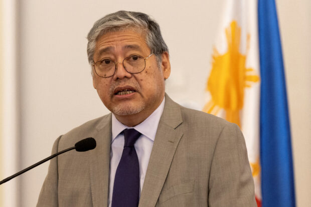 FILE PHOTO: Philippines foreign minister Enrique Manalo