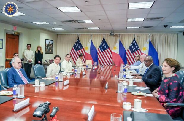 President Marcos meets with US Defense Secretary Lloyd Austin III who promised to help the Philippines modernize its defense capabilities.