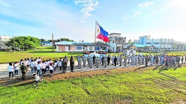 Flag ceremony on Pag-asa Island Independence Day 2023