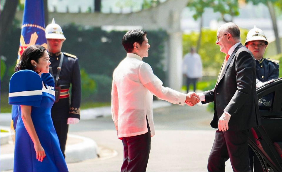 Australian PM Albanese arrives at Malacañang