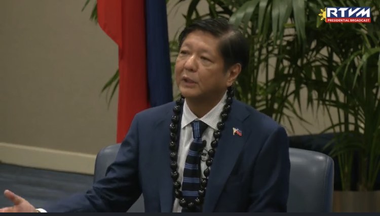 Bongbong Marcos says China's reclamation activities "have come closer and closer to the Philippine coastline." 
