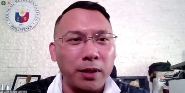 National Youth Commission chairman Ronald Cardema during NTF-Elcac press conference. Screengrab from Facebook.