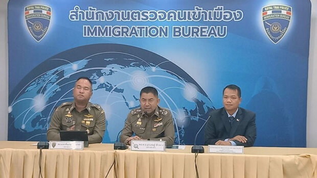 Seated from left to right: Major General Phanthana Nutchanart, Police General Surachate "Big Joke" Hakparn, Deputy National Police Chief of Thailand and Colonel Dominador Matalang of the Office of Police Attache, Philippine Embassy. (Photo Credit: Thailand Immigration Bureau) 