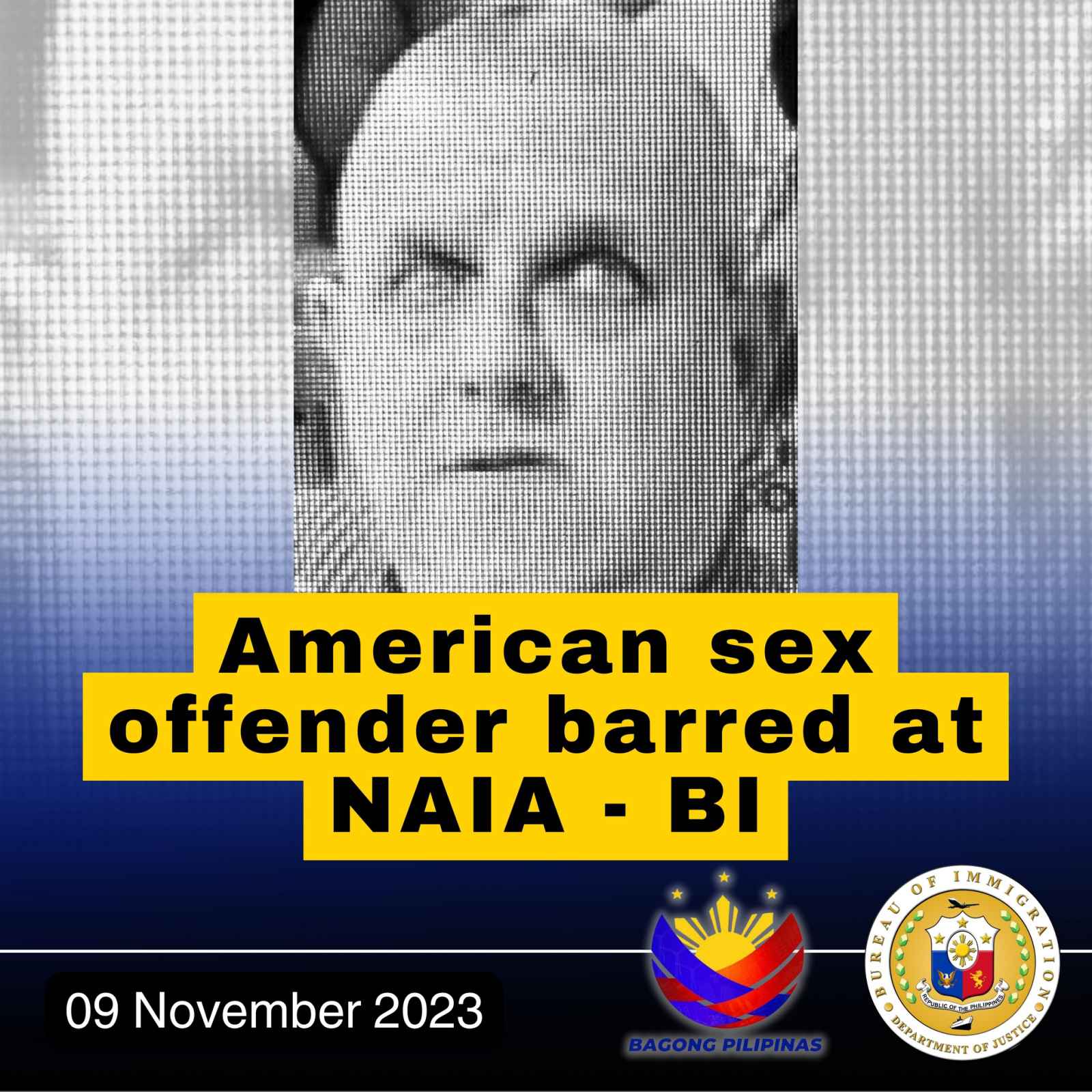 Immigration authorities did not allow an American sex offender to enter the Philippines.