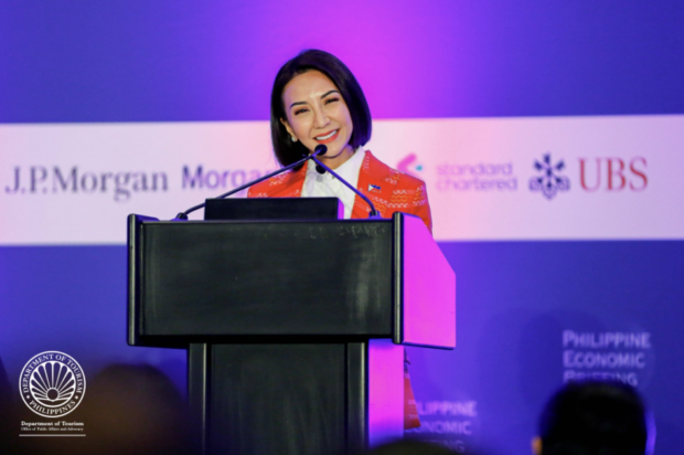 ourism Secretary Christina Frasco during the Philippine Economic Briefing in San Francisco, California, on November 16, 2023, local time. 