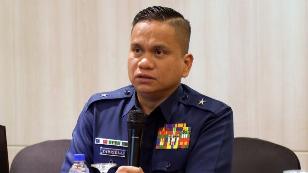Commodore Jay Tarriela, Spokesperson for WPS, Philippine Coast Guard. Photo by Arnel Tacson/INQUIRER.net