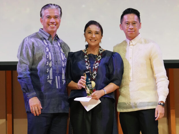 Former Vice President Leni Robredo receives TOFA award
