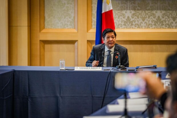 President Ferdinand Romualdez Marcos Jr. answers questions from the media during the last day of ASEAN-Japan Friendship and Cooperation Commemorative Summit in Tokyo, Japan on Monday, December 18, 2023. Photos by Yummie Dingding/ PPA POOL
