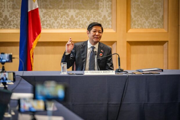 President Ferdinand Romualdez Marcos Jr. answers questions from the media during the last day of ASEAN-Japan Friendship and Cooperation Commemorative Summit in Tokyo, Japan on Monday, December 18, 2023. Photos by Yummie Dingding/ PPA POOL