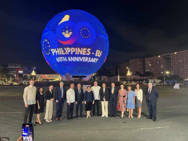 EU, PH mark 60 years of ties with lighting at SM mall