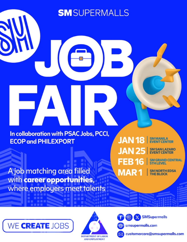 SM Supermalls job fair paves the way for 2024 career opportunities