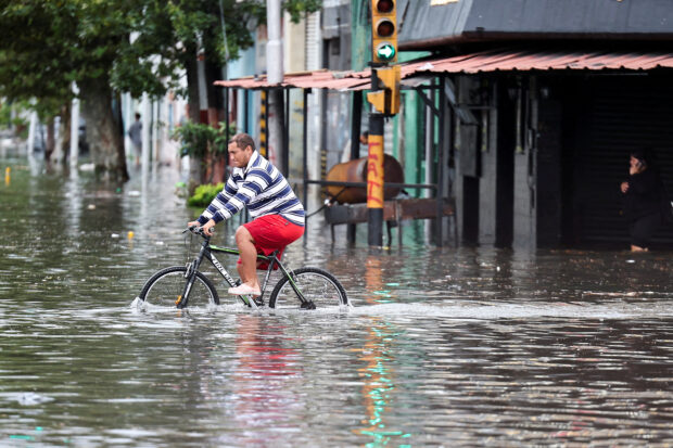 Floods caused by heavy rains in Buenos Aires