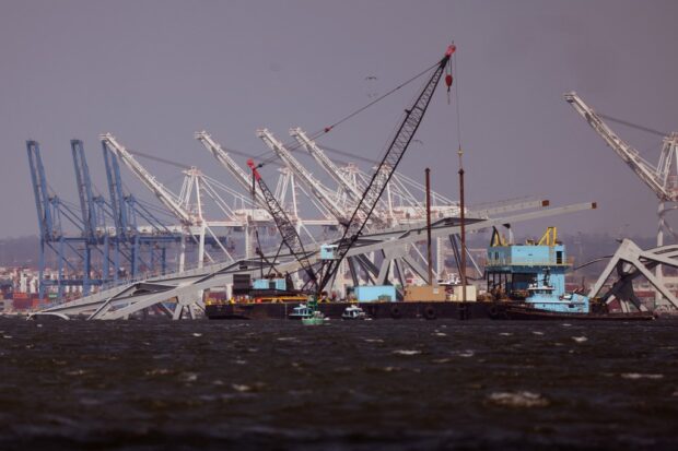 Baltimore's Francis Scott Key Bridge Collapses After Being Struck By Cargo Ship