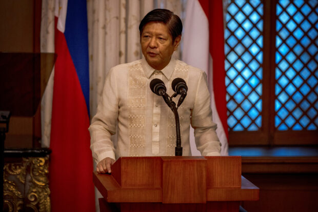 President Ferdinand Marcos Jr. on Tuesday night assured Filipinos here that he will not yield any part of the Philippines’ territory to other nations amid the ongoing row over the South China Sea.