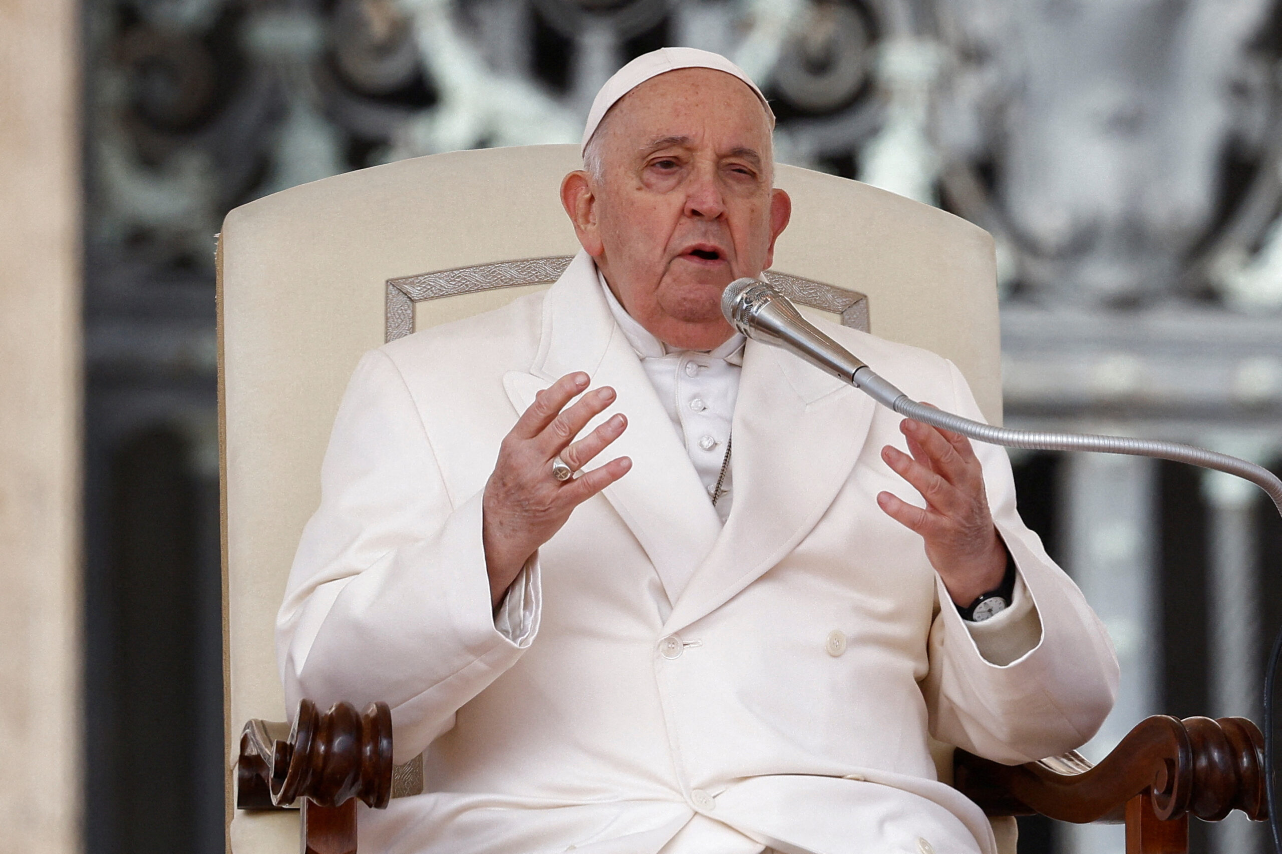 Pope says option of resigning is only 'a distant hypothesis'